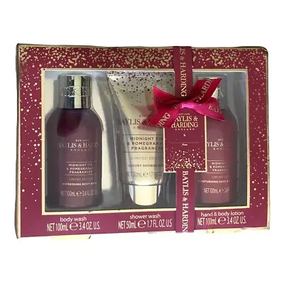 BAYLIS & HARDING England Midnight Fig & Pomegranate Body Wash Lotion Christmas • $11.99