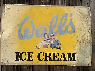 Large Vintage Original Walls Ice Cream Sign  • £275