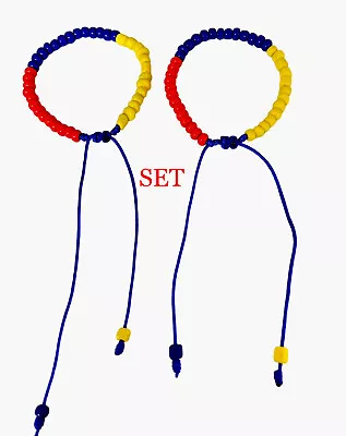 Pulsera Tricolor Colombia  Ecuador Venezuela  Brazalete *SET • $9.99