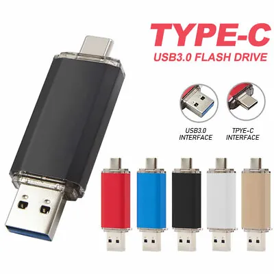 Usb C Memory Stick Type-c Usb 3.0 Flash Drive 128gb 64gb 32gb 16gb 8gb Pendrive • £5.51