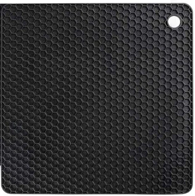 £3.50 • Buy 1 Black- Heat Resistant Silicone Kitchen Trivet Mat Pan Hot Pot Holder
