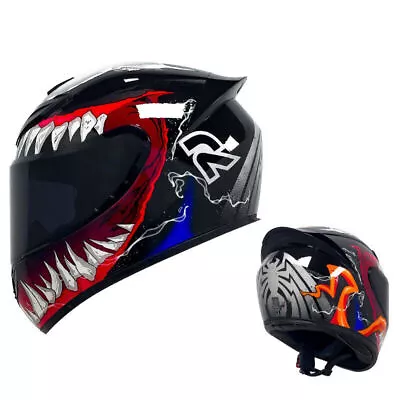 Full Face Racing Motorcycle Helmet Motocross Men Women ECE DOT Approved • $89.99