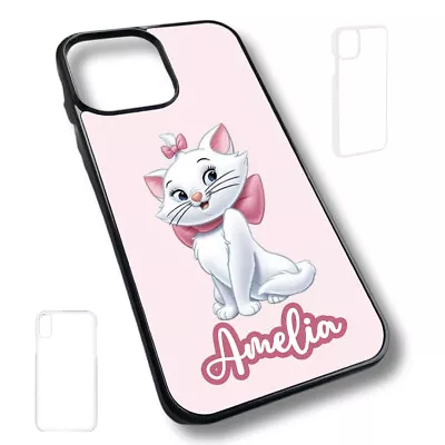 £9.99 • Buy Pink Marie Cat Kitten Bow Aristocats Y2K Hard Back Casing Case Personalised Name