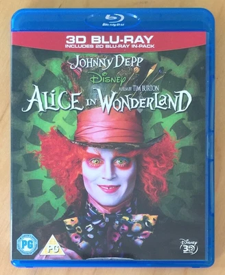 £3 • Buy Alice In Wonderland Blu Ray & 3d Blu Ray Tim Burton Johnny Depp