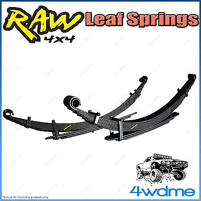 Fits Nissan Navara D22 RAW Rear Leaf Springs Heavy Load 150-250kg 2  40mm Lift • $528