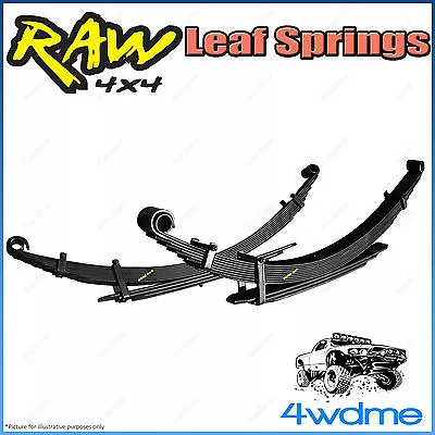 Fits Nissan Navara D40 RAW Rear Leaf Springs Heavy Load 150-250kg 2  40mm Lift • $561