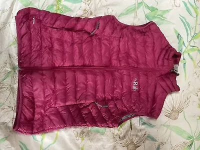 RAB Microlight Down Vest Gilet Pertex Pink - Womens Small UK 10 • £50