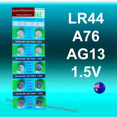 20 X Lr44 Te Ag13 A76 Te 1.5v Alkaline Cell Button Battery Batteries Te • $4.35