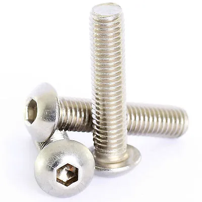 8mm M8 A2 STAINLESS STEEL HEX SOCKET BUTTON HEAD ALLEN BOLTS SCREWS ISO 7380 • £79.20