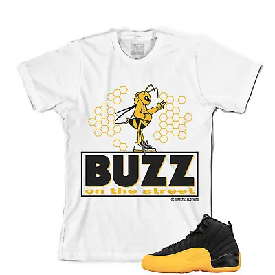 Tee To Match Air Jordan Retro 12 University Gold Sneakers. Buzz University Tee  • $24