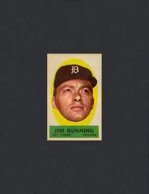 Jim Bunning 1963 Topps Peel-Offs #7 - Detroit Tigers - RARE - Gem Mint • $0.79