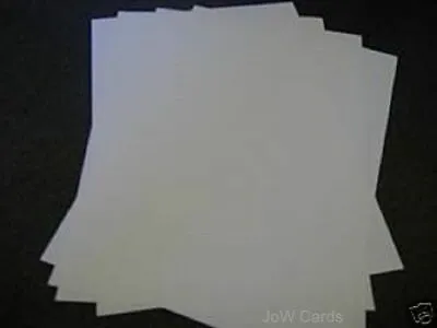 White Paper Inserts Suitable For 6x6 Card Blanks (142x290mm) 120 Gsm Free P&p UK • £5.65