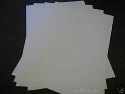 White Paper Inserts Suitable For 8x8 Card Blanks (190x380mm) 120 Gsm Free P&p UK • £0.99