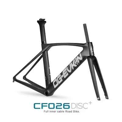 AERO Carbon Road Frame Disc Brake Full Inner Cable Routing Bicycle Bike Frameset • $811