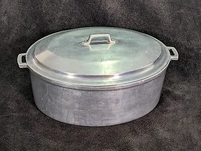 $35 • Buy Miracle Maid G2X Cast Aluminum Roaster Dutch Oven  W/ Lid Vintage Cook Pot
