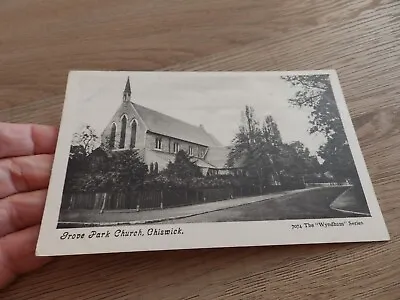 Postcard Grove Park Church Chiswick • £3