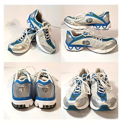 Pearl Izumi Syncro Float III Running Shoes Womens 8.5 White Blue Fitness Racing • $33.17