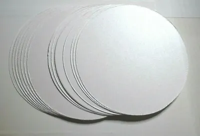 30 X 100mm Diameter Pearl White Round Craft Card Cut -Outs NEW • £1.75