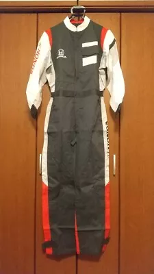 HONDA Jumpsuit Coverall Work Clothes L Size Mechanic Racing Black/White F/S • $316.65