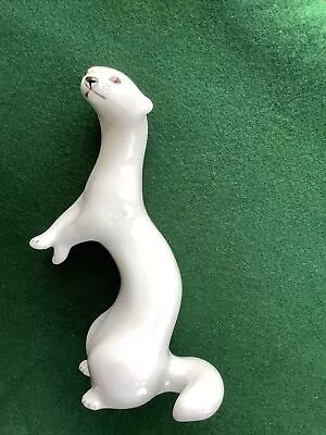 Lomonosov USSR Porcelain Stoat Figure • £10