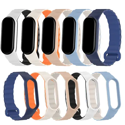 For Xiaomi Mi Band 7 6 5 4 3 Smart Watch Magnetic Silicone Strap Band Wristband • $5