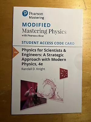 Modified Mastering Physics With Pearson EText -- Standalone Access Card --... • $50