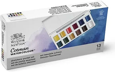 £10.95 • Buy Winsor & Newton Cotman Sketchers Pocket Box 12 Half Pans Watercolour Set