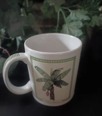 Hilo Hattie Tropical Palms Trees Coffee Mug Cup Hawaiian Fan Coconut Manila 2005 • $12.99