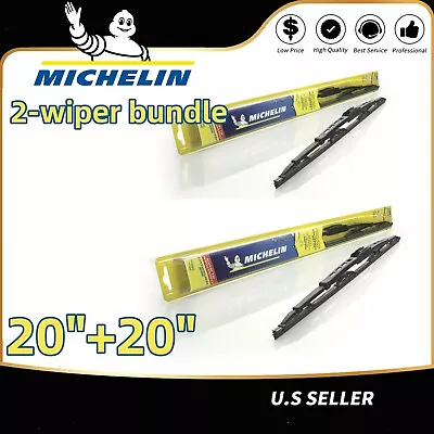 For Michelin Direct 20  / 20  Wiper Blade Set Of 2 (PAIR) OEM Quality- In Stock • $23.36