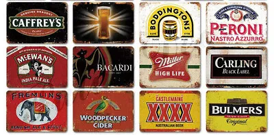 FOOD DRINK Metal Signs Printed A45 Vintage Retro Kitchen Cave Garage Pub Bar Art • £6.49