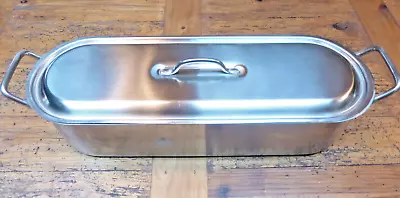 $39 • Buy NWOT VINTAGE Stainless STEEL Fish POACHER 3 PIECE