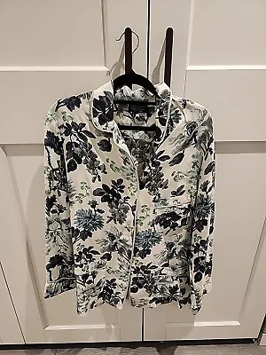 Zara Home NWOT Sz M/L Silk Floral Shirt • $25