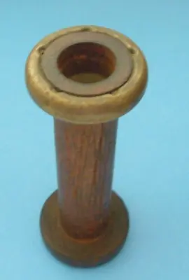 Vintage Old Sewing Thread Wooden & Metal Spool 5  • $8.49