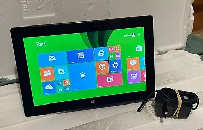 $50 • Buy Microsoft Surface RT 1516 32GB Wi-Fi Tablet 10.6” Black With AC Adapter ‘WORKS’