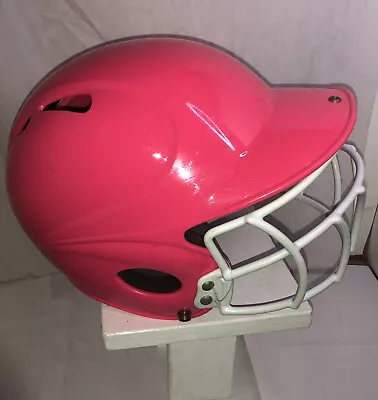 WORTH Girls Softball Helmet Pink W/ Facemask Small Size • $16