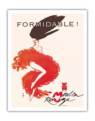 Formidable - Moulin Rouge Cabaret- Doriss Girls - Vintage Cabaret Casino Poster • $12.98