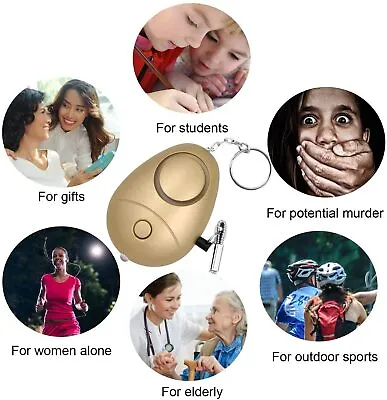 Police Approved Alarm Personal Panic Rape Attack Safety Security Alarm 140db UK  • £3.99