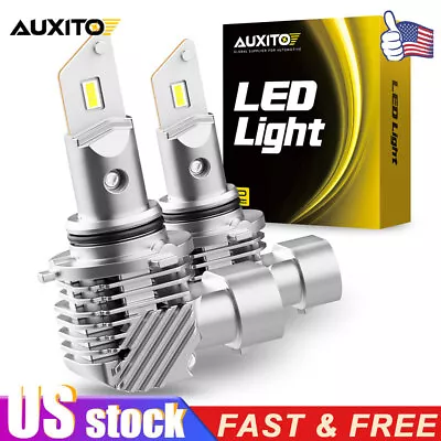 AUXITO LED Mini White 9005 HB3 60W 2x Bulb Headlight High Low Beam Upgrade 2023 • $16.49