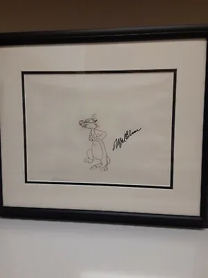 Warner Brothers Animation Art Production Drawing Sylvester Signed By Mel Blanc • $850