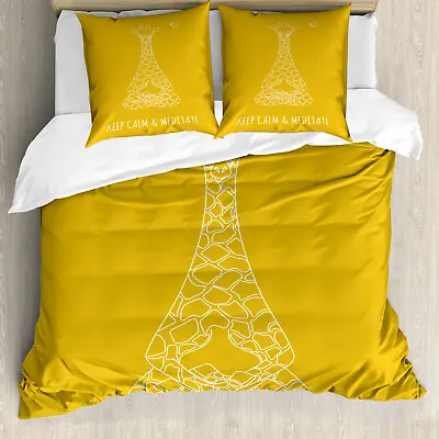 Keep Calm Duvet Cover Meditating Giraffe • £29.99