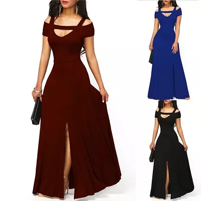 Plus Size Women's Elegant Evening Party Prom Maxi Dress In Red/Black/Blue • £24.26
