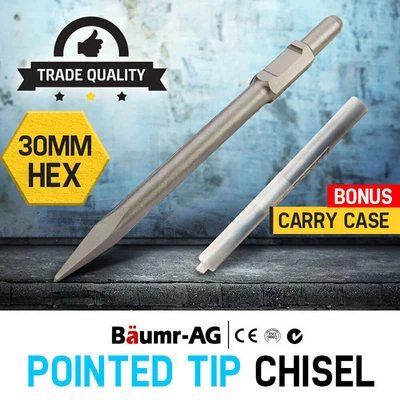 $21 • Buy 【EXTRA10%OFF】BAUMR-AG Jackhammer Chisel Bit 30mm Hex Chipping Moil Point