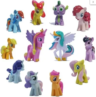 My Little Pony Rainbow Dash Playset 12 Pcs Cake Topper Figure Set. Free Shipping • $14.99