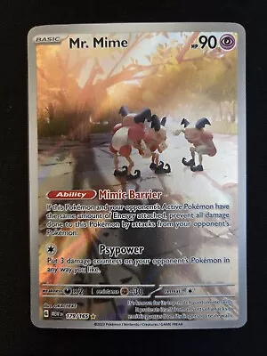 Pokémon Mr. Mime Scarlet & Violet-151 179/165 Holo Illustration Rare (NM) • $4.99