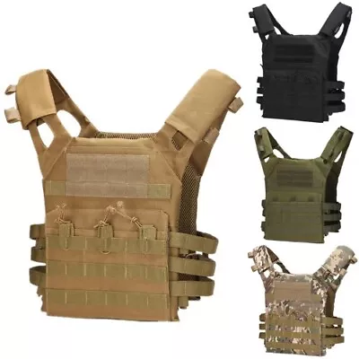 Nylon Tactical Vest Armor Hunting Carrier Accessories Camo Military Army Vest • $39.51