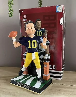 TOM BRADY Michigan Wolverines BIG HOUSE Stadium Gate 10” Bobblehead #/214 NIB! • $850