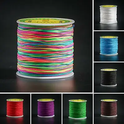 £5.60 • Buy  1MM 100M Nylon Chinese Knot Cord  Thread String Rattail Macrame Jewelry Gift