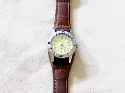 Vintage Coleman Watch Leather Band New Battery • $31.97