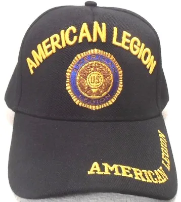 American Legion Military Cap American Legion Hat Black With Insignia • $10.50