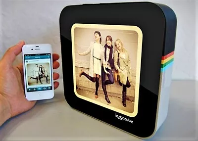 INSTACUBE Digital Photo Frame For INSTAGRAM. Portable. Excellent Condition. • $35